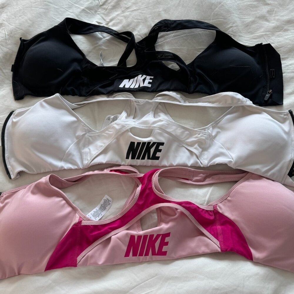 Nike Dri-Fit Women's High-Support Padded Front-Zip Sports Bra